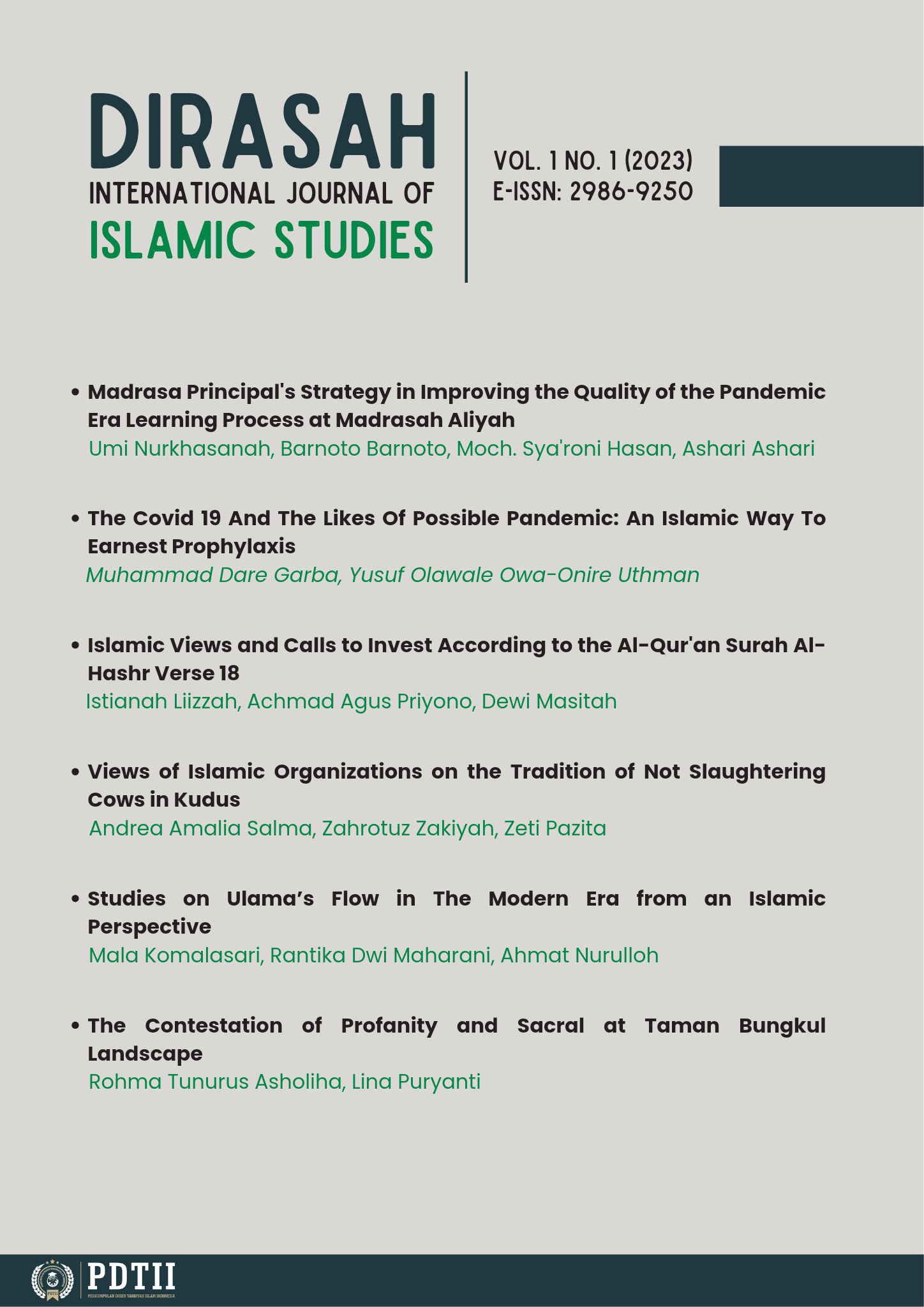 					View Vol. 3 No. 2 (2025): Comparative Islamic Studies
				